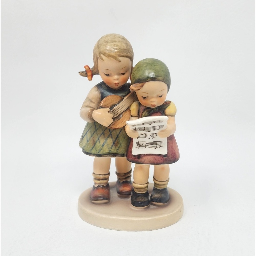 Vtg Goebel Hummel "Close Harmony" TMK-4 Girls Sing w Music Sheet and Mandolin